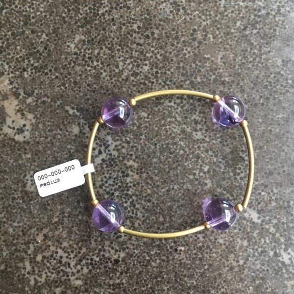 Armband met edelsteen en brons