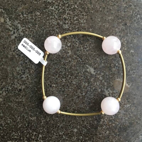 Armband met edelsteen en brons