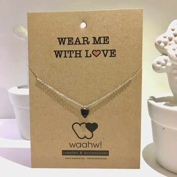 Ketting zilver rvs tijger