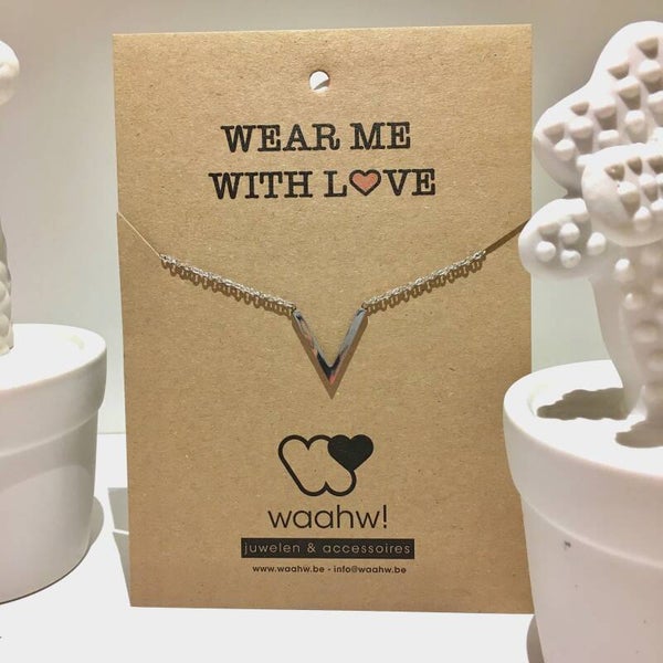 Ketting rvs driehoek
