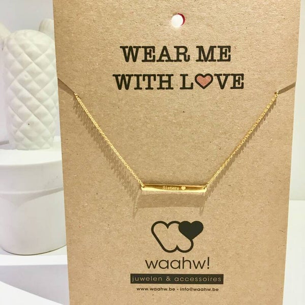 Ketting goud rvs sisters