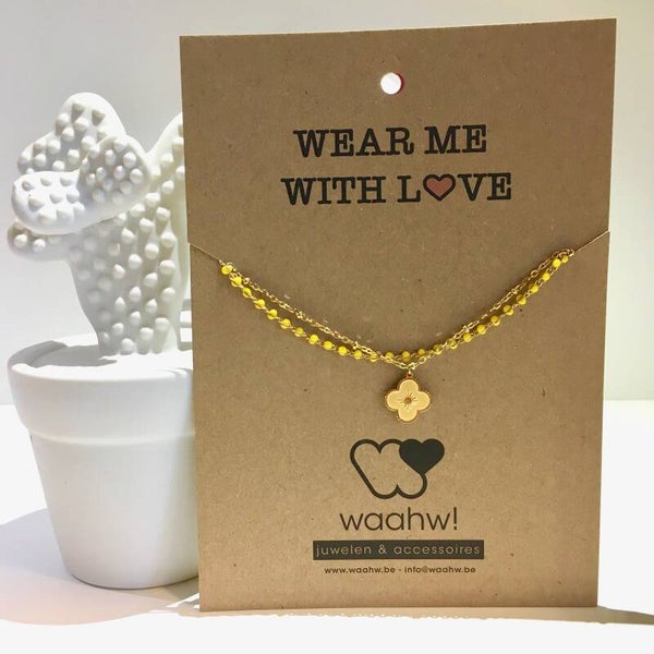 Ketting goud rvs dubbel