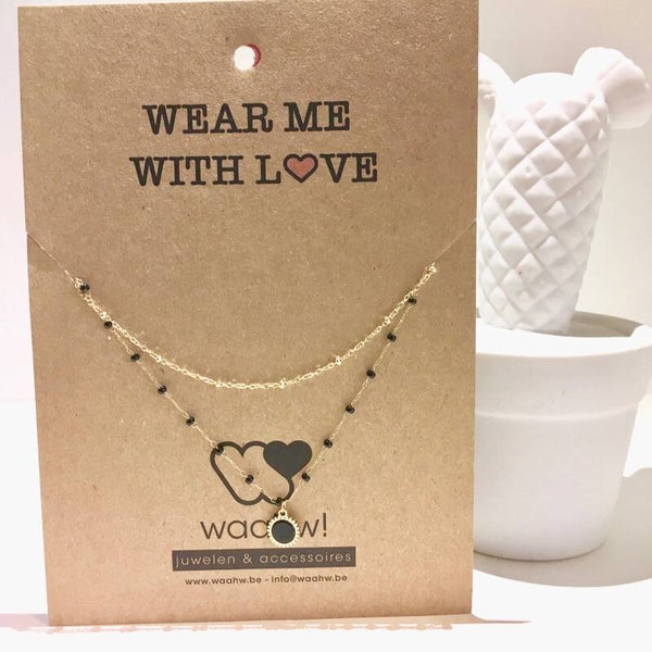 Ketting goud rvs dubbel