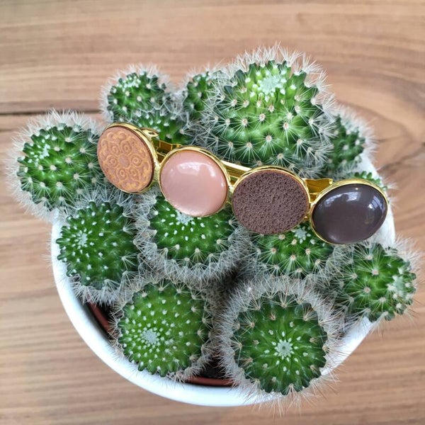 Haarspeld cabochon goud1