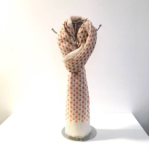 Sjaal retro bolletjes print