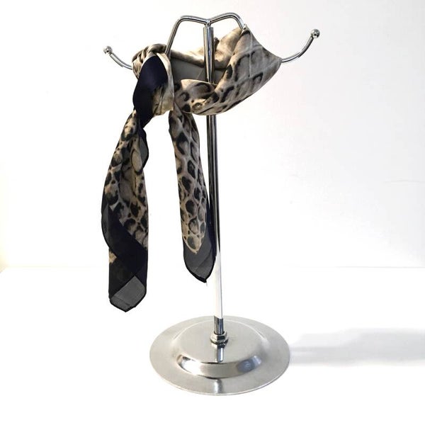 Vierkant zijde zacht sjaaltje snake print