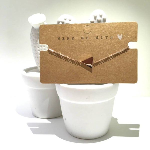 Armband rosé rvs
