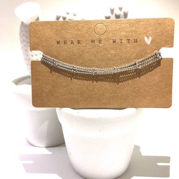 Armbandje zilver rvs 