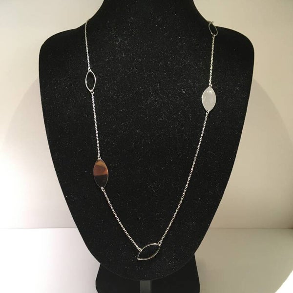 Ketting lang zilver roestvrijstaal