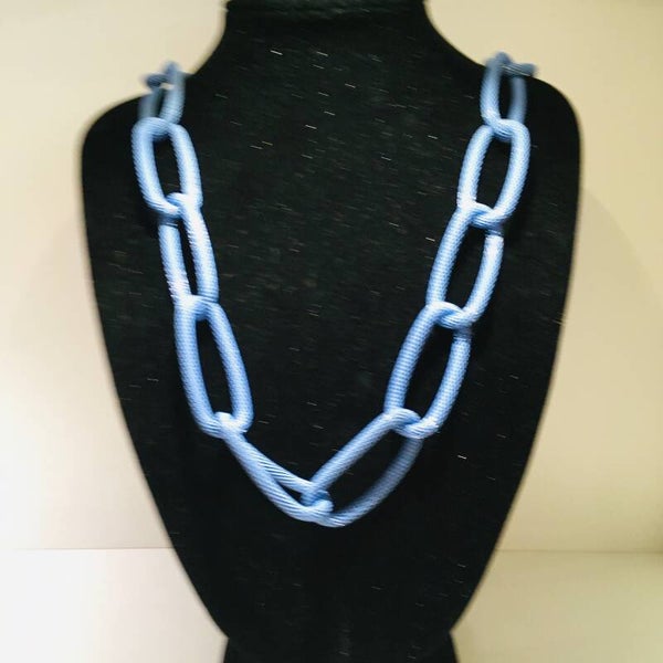 Ketting lang schakels lichtblauw