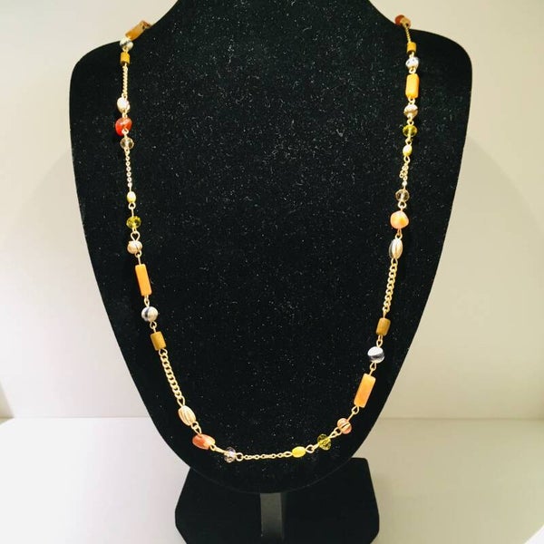 Ketting lang met parels