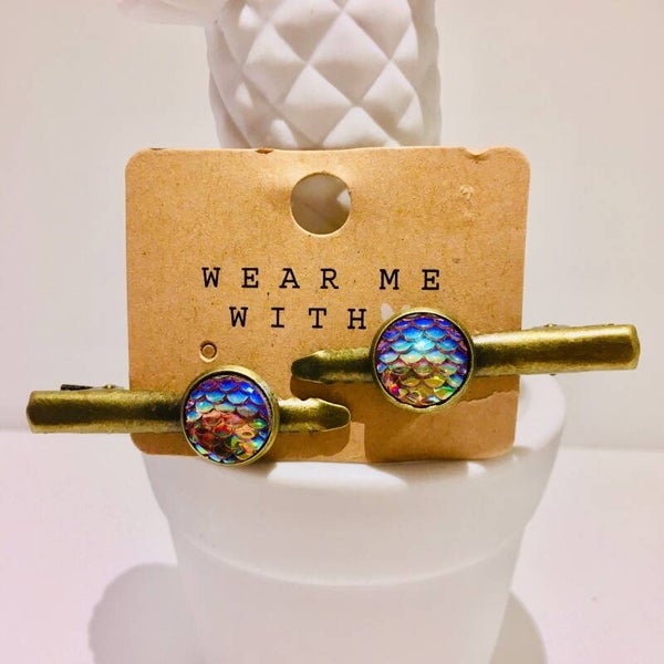 Clips zeemeermin brons