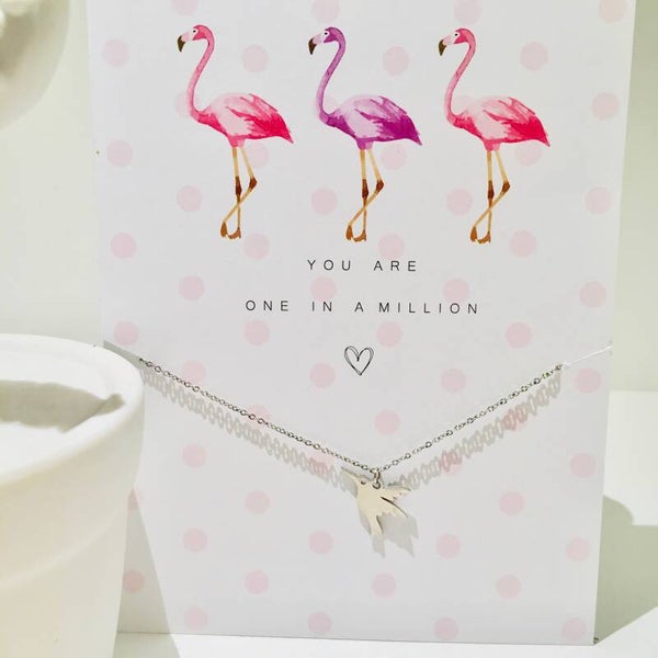 Ketting zilver vogeltje