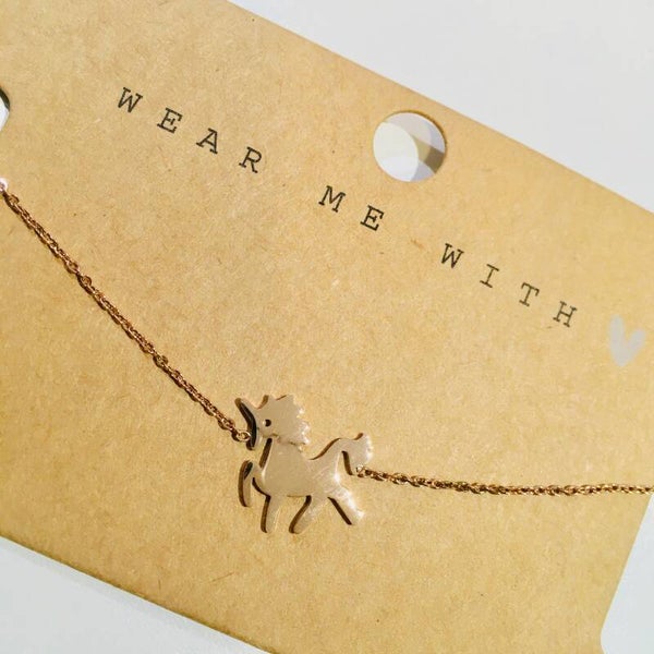 Armband rosé unicorn