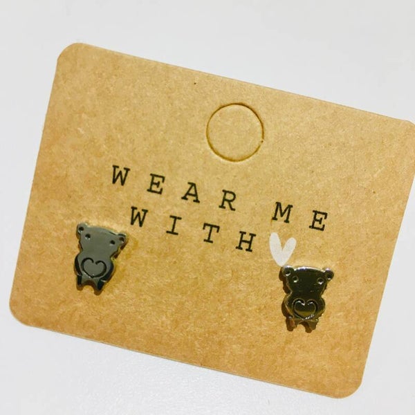 oorbellen zilver beertje