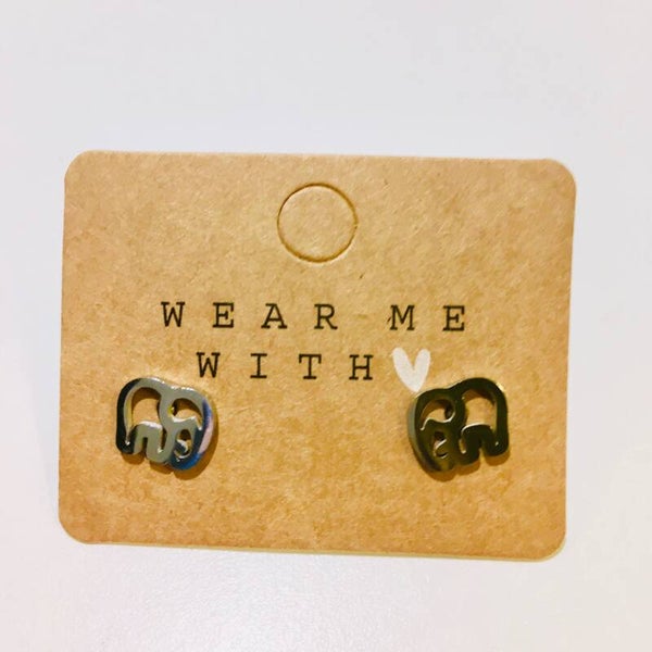 oorbellen zilver olifantje