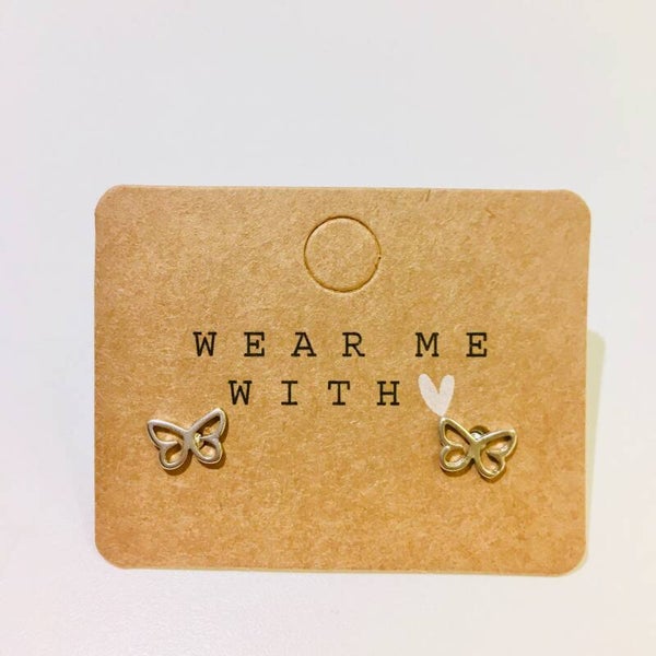 oorbellen zilver vlinder