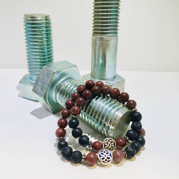 Set vader zoon armbanden