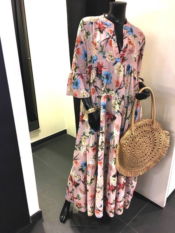 Zomerse tuniek lang diverse kleuren