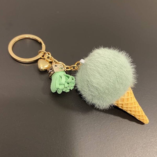 Sleutelhanger - ijsje mint groen