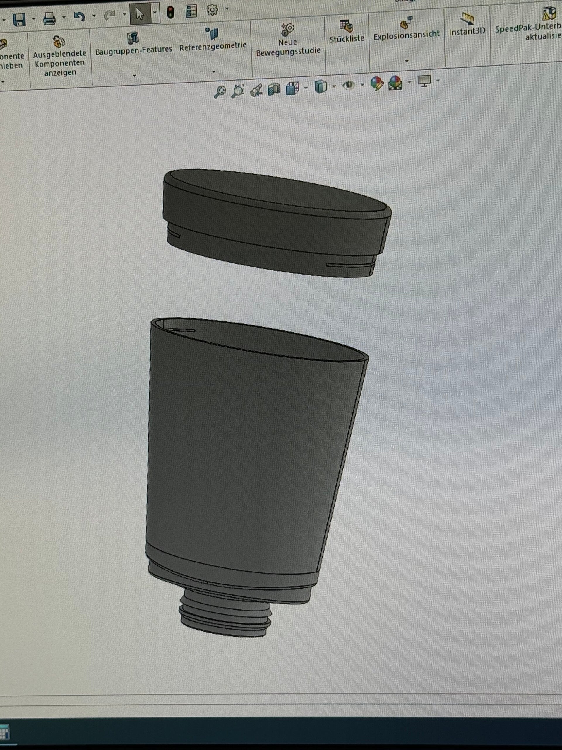 Nachfüllbare No Touch Sagrotan Flasche | 3D Druckknöpfe