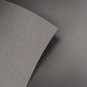 Grey grained leather