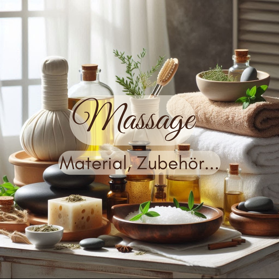 Massage: Material, Zubehör