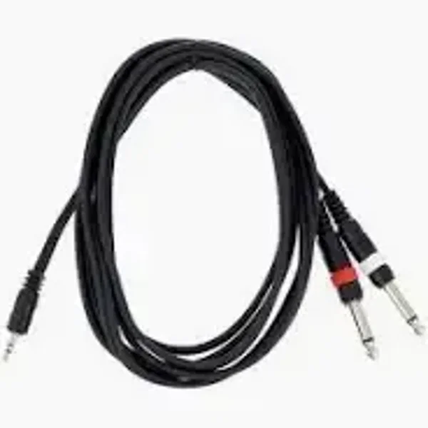 Mini Jack stéréo 3,5 mm / Jack mono 6,3 mm