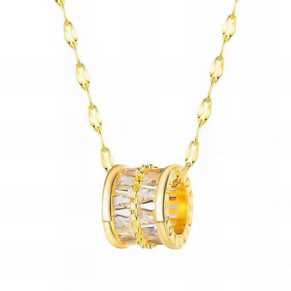 18K Gold Plated Stainless Steel "Roller" Necklace