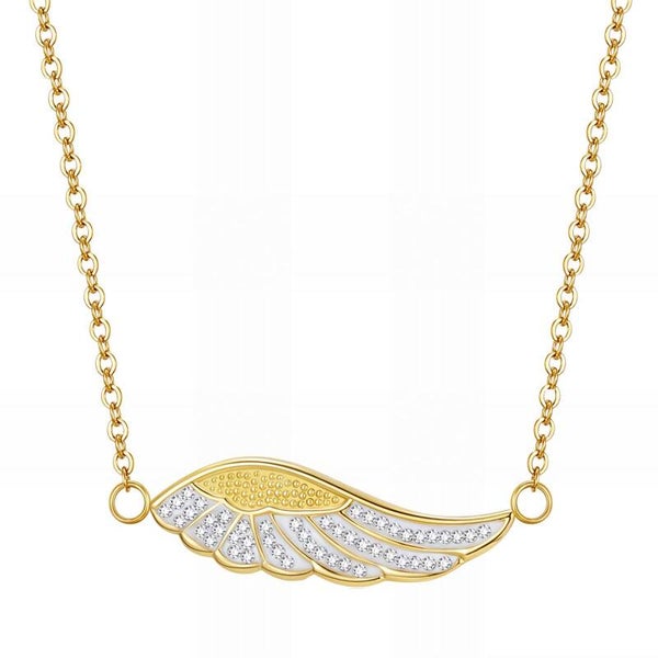 18K Gold Plated Stainless Steel "Wings" Necklace