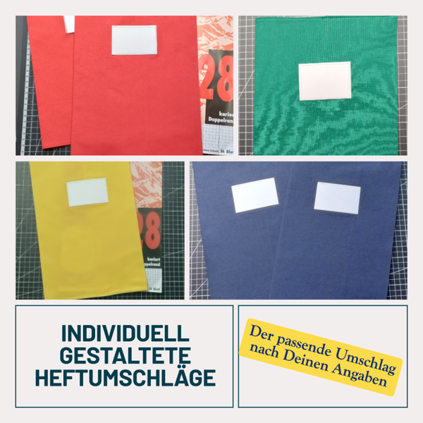 Heftumschläge, individuell nach deinen Angaben