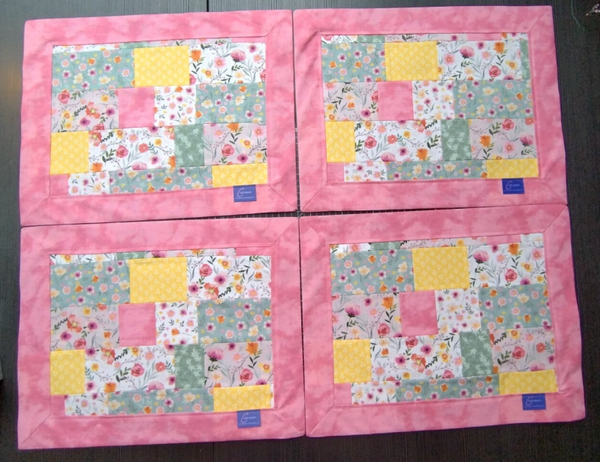 Platzgedecke 4er Set Patchwork "SommerPink"