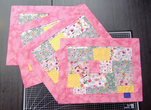Platzgedecke 4er Set Patchwork "SommerGlück"