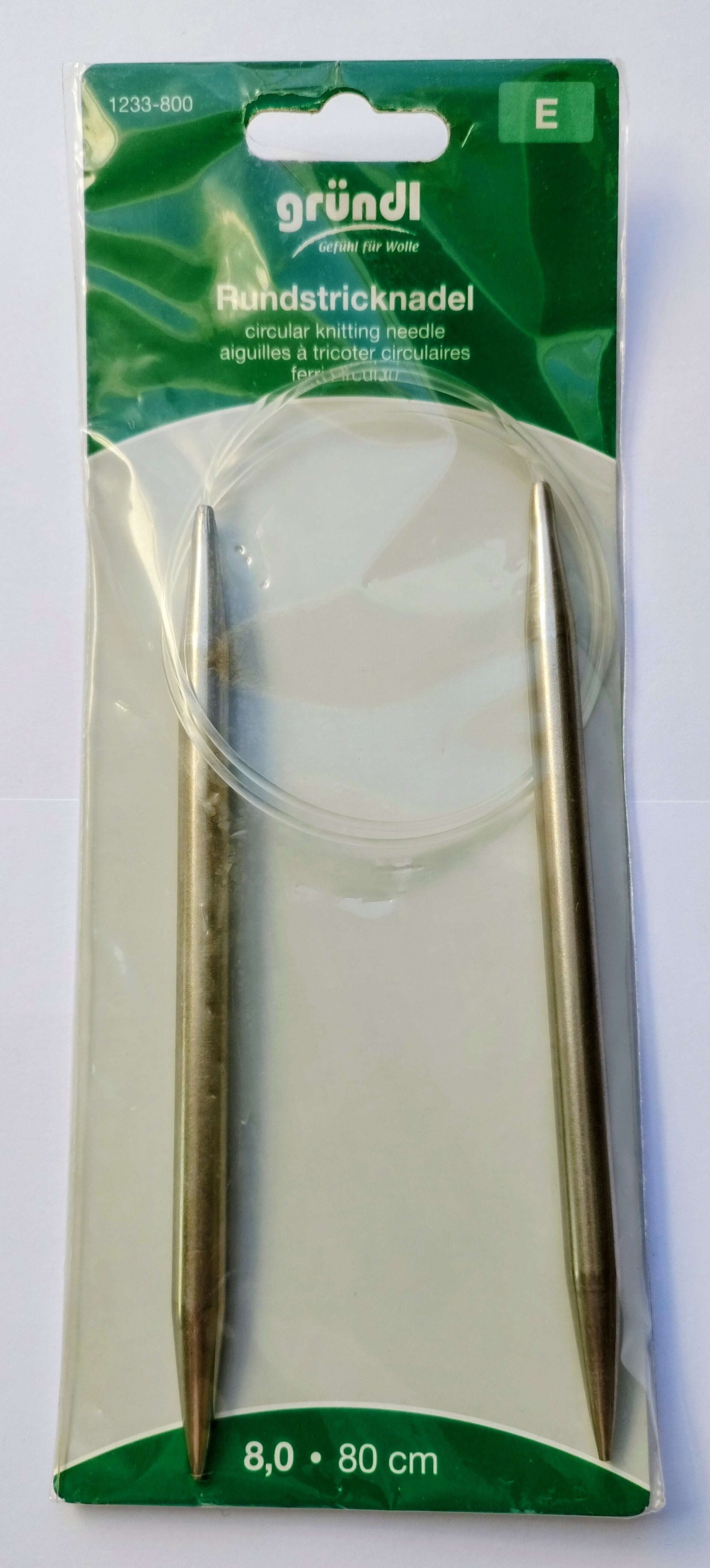 GRÜNDL Rundstricknadel 8/80
