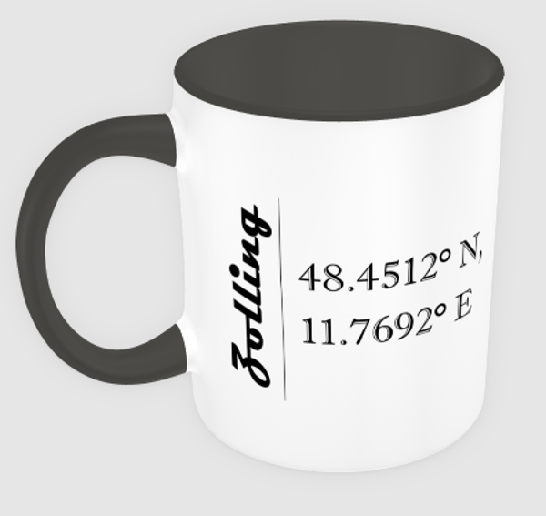 Kaffee-Mug "Zolling (Breiten-Längengrad)"
