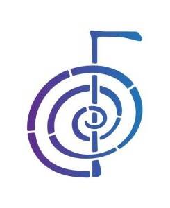 Cho Ku Rei, het Reiki symbool wat staat voor het fysieke niveau. Ook wel het krachtsymbool genoemd