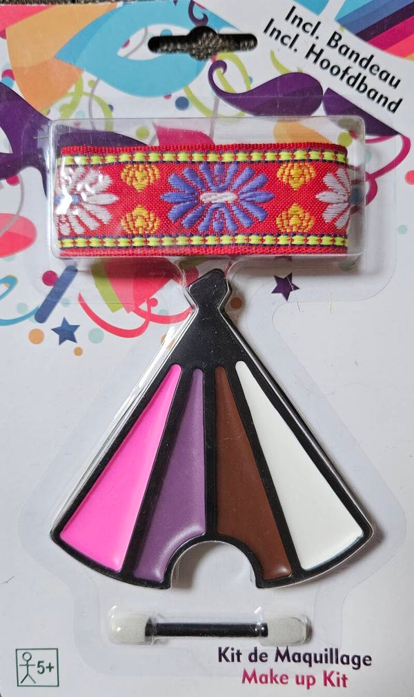 Schminkset met haarband hippie