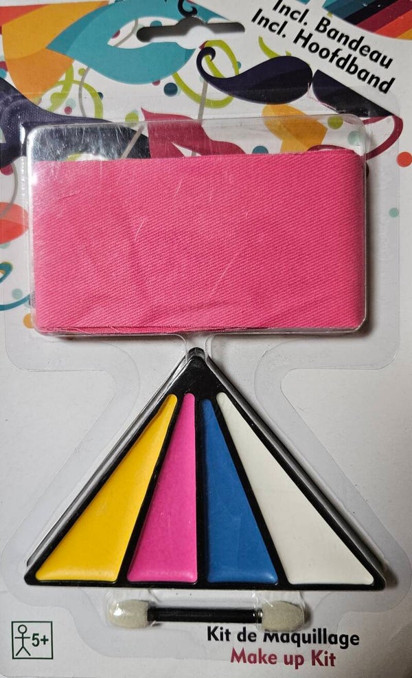 Schminkset met haarband roze