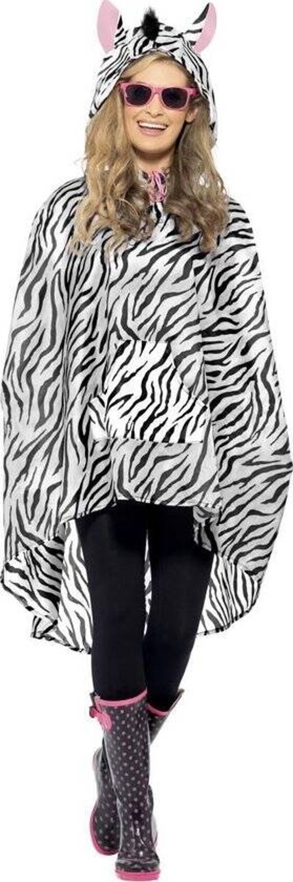 Party regenponcho zebra