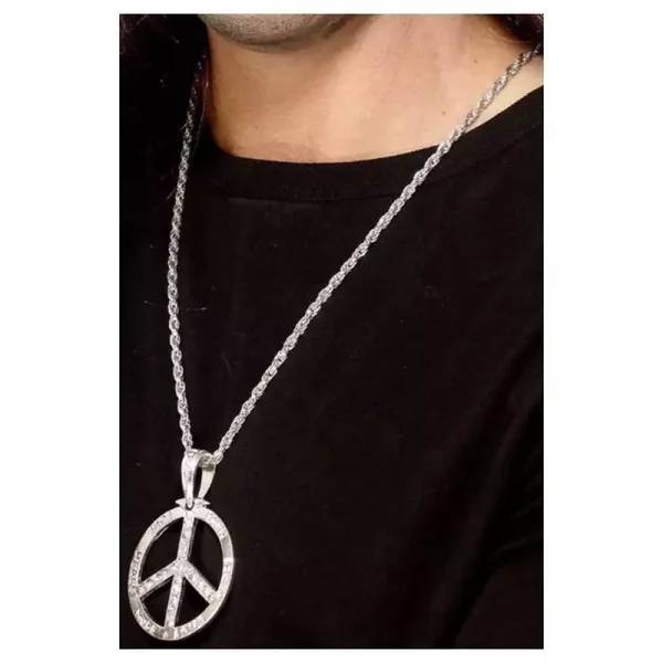 Peace ketting metaal
