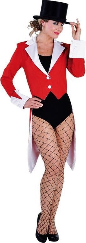 Dames slipjas rood/wit