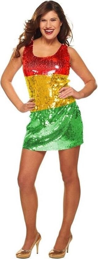 Paillettenjurk Dames Multicolor