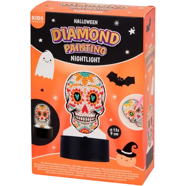 Halloween Diamond Painting Nachtlampje – Schedel