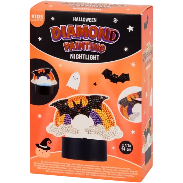 Halloween Diamond Painting Nachtlampje – Regenboog