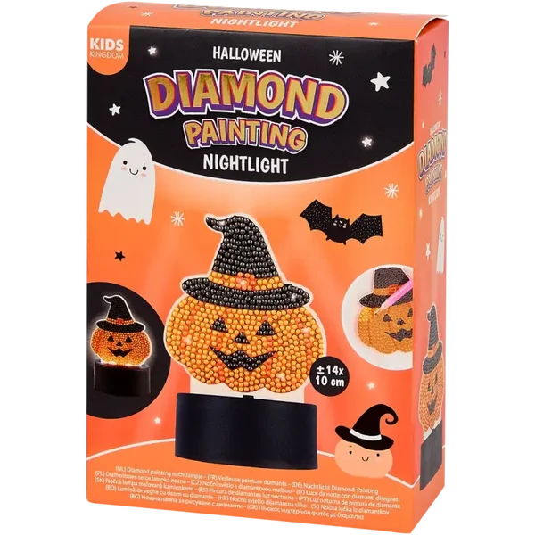 Halloween Diamond Painting Nachtlampje – Pompoen