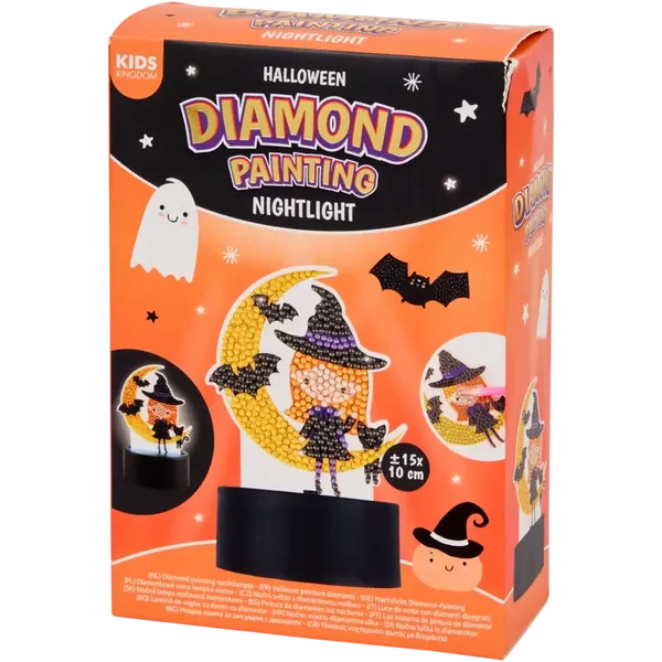 Halloween Diamond Painting Nachtlampje – Heks