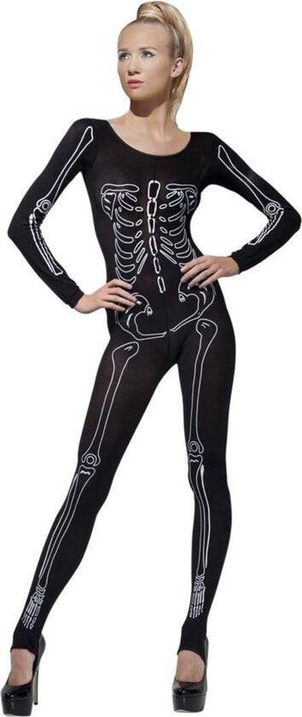 Sexy skeletten pak voor dames