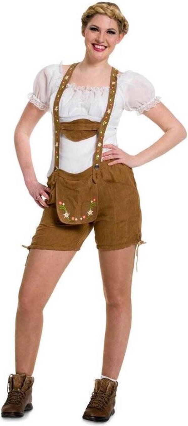 lederhose dames bruin