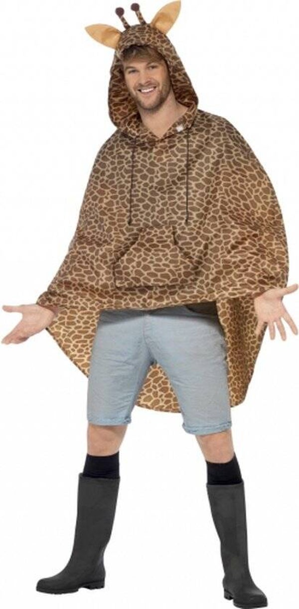 Party regenponcho giraf