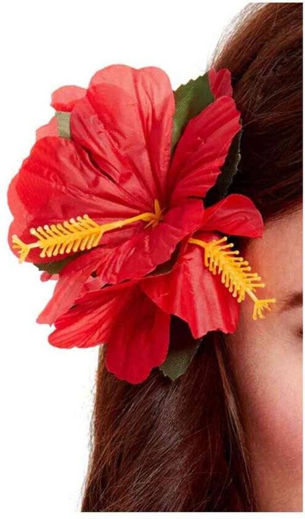 Hawaii haarclip rood